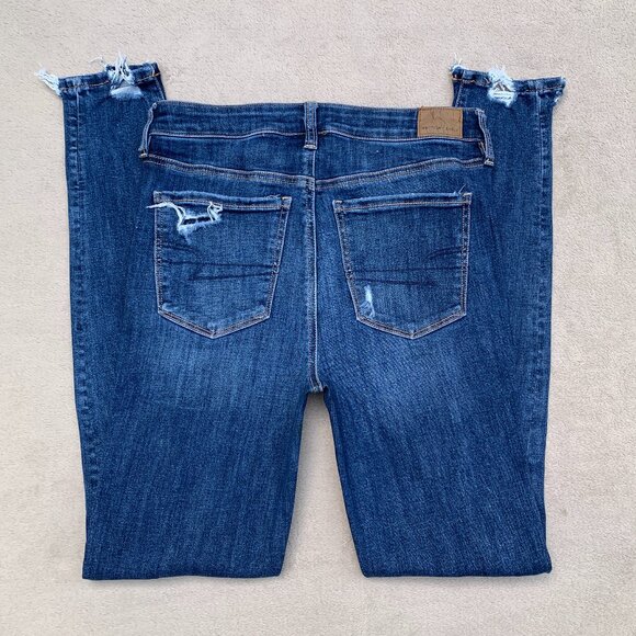 American Eagle Outfitters Next Level Stretch Distressed Super Hi-Rise Jeggings - Picture 8 of 15